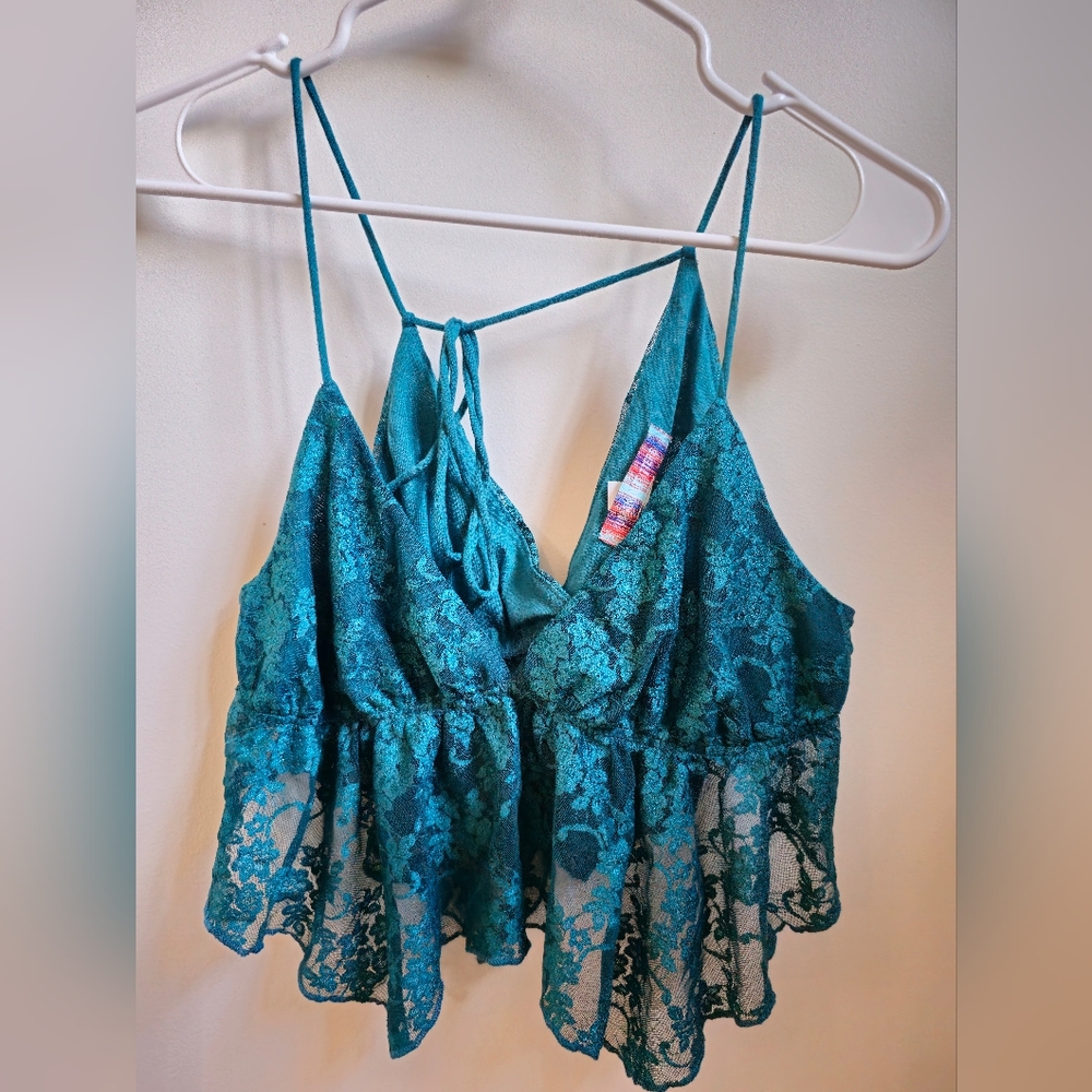 Urban outfitters lace crop top